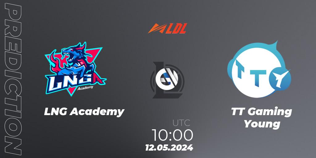 LNG Academy vs TT Gaming Young: Match Prediction. 12.05.2024 at 10:00, LoL, LDL 2024 - Stage 2