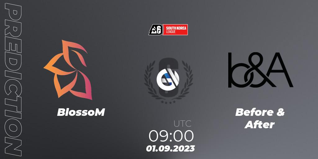 BlossoM vs Before & After: Match Prediction. 01.09.2023 at 09:00, Rainbow Six, South Korea League 2023 - Stage 2