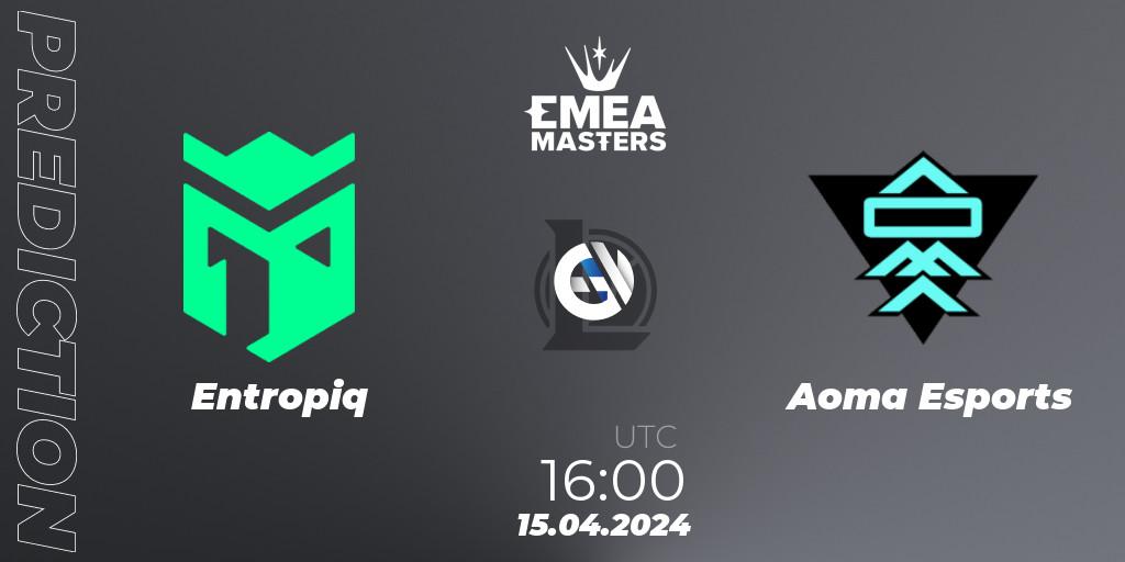 Entropiq vs Aoma Esports: Match Prediction. 15.04.24, LoL, EMEA Masters Spring 2024 - Play-In