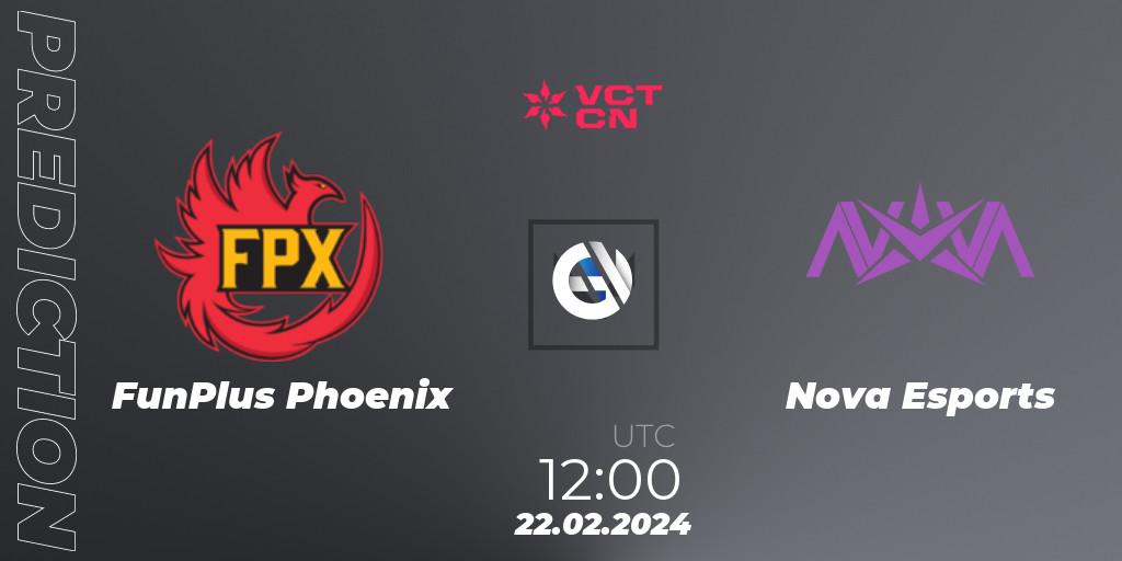 FunPlus Phoenix vs Nova Esports: Match Prediction. 22.02.24, VALORANT, VCT 2024: China Kickoff
