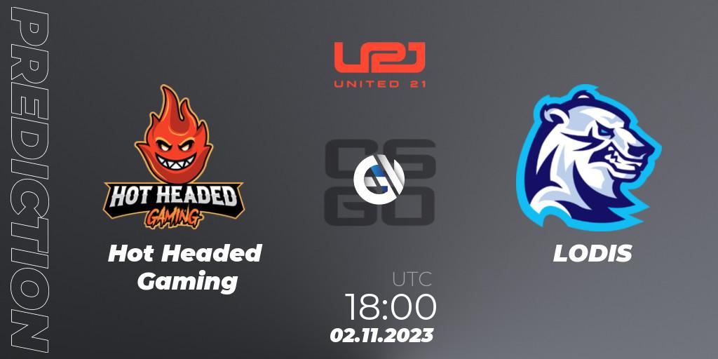 Hot Headed Gaming vs LODIS: Match Prediction. 02.11.2023 at 18:00, Counter-Strike (CS2), United21 Season 7: Division 2