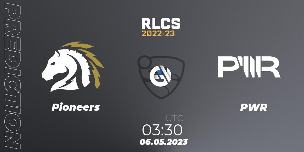 Pioneers vs PWR: Match Prediction. 06.05.2023 at 03:30, Rocket League, RLCS 2022-23 - Spring: Oceania Regional 1 - Spring Open