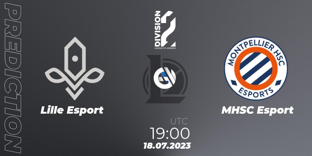 Lille Esport vs MHSC Esport: Match Prediction. 18.07.23, LoL, LFL Division 2 Summer 2023 - Group Stage