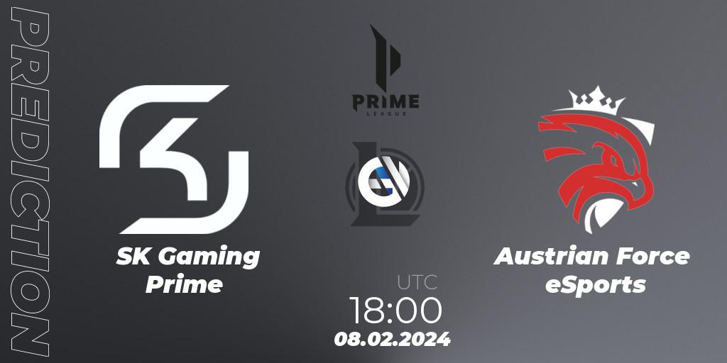 SK Gaming Prime vs Austrian Force eSports: Match Prediction. 08.02.24, LoL, Prime League Spring 2024 - Group Stage