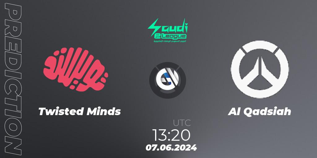Twisted Minds vs Al Qadsiah: Match Prediction. 07.06.2024 at 13:20, Overwatch, Saudi eLeague 2024 - Major 2