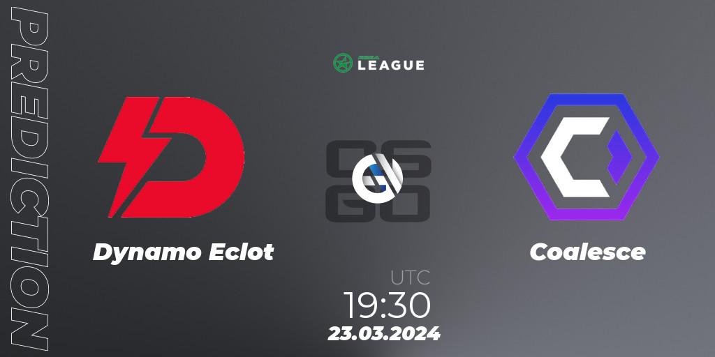 Dynamo Eclot vs Coalesce: Match Prediction. 23.03.24, CS2 (CS:GO), ESEA Season 48: Main Division - Europe