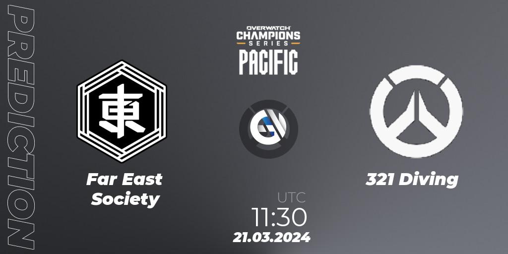 Far East Society vs 321 Diving: Match Prediction. 21.03.24, Overwatch, Overwatch Champions Series 2024 - Stage 1 Pacific