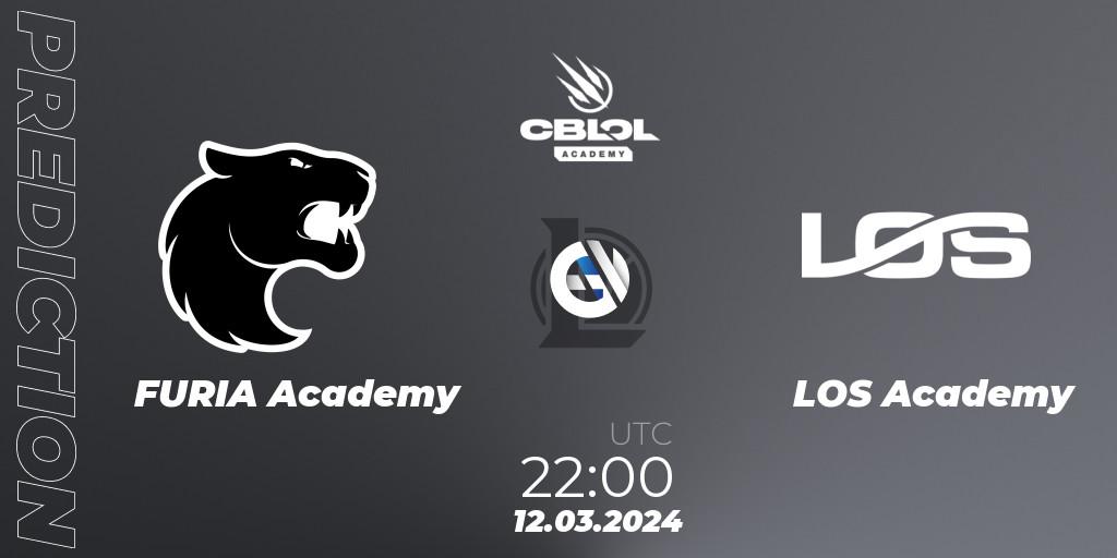 FURIA Academy vs LOS Academy: Match Prediction. 12.03.24, LoL, CBLOL Academy Split 1 2024