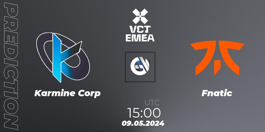 Karmine Corp vs Fnatic: Match Prediction. 09.05.2024 at 15:00, VALORANT, VCT 2024: EMEA Stage 1