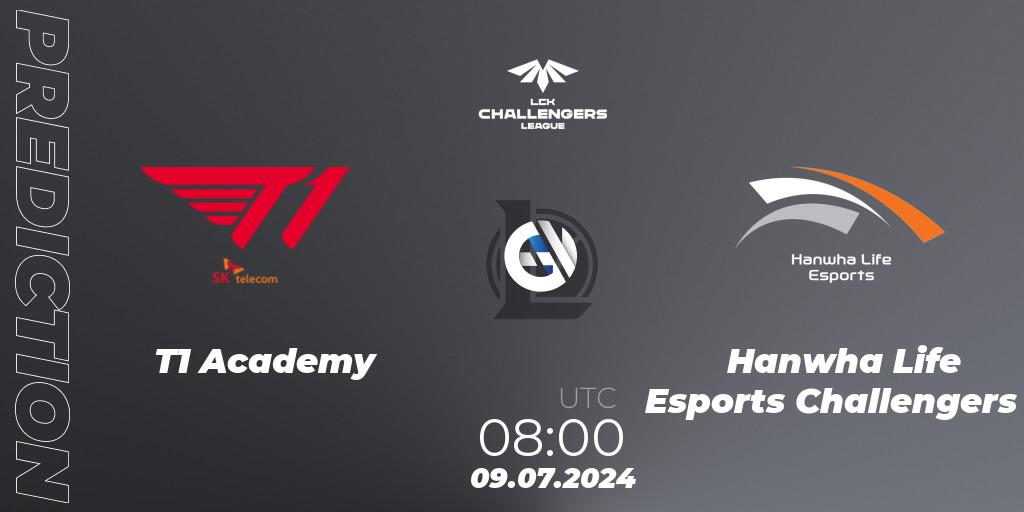 T1 Academy vs Hanwha Life Esports Challengers: Match Prediction. 09.07.2024 at 08:00, LoL, LCK Challengers League 2024 Summer - Group Stage