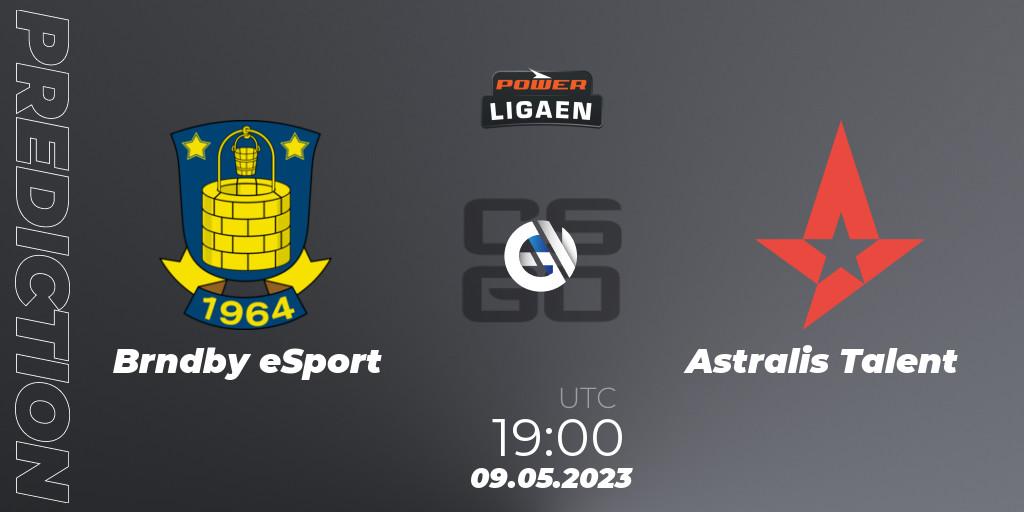 Brøndby eSport vs Astralis Talent: Match Prediction. 09.05.2023 at 19:00, Counter-Strike (CS2), Dust2.dk Ligaen Season 23