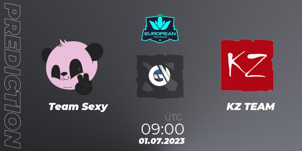 Team Sexy vs KZ TEAM: Match Prediction. 01.07.23, Dota 2, European Pro League Season 10