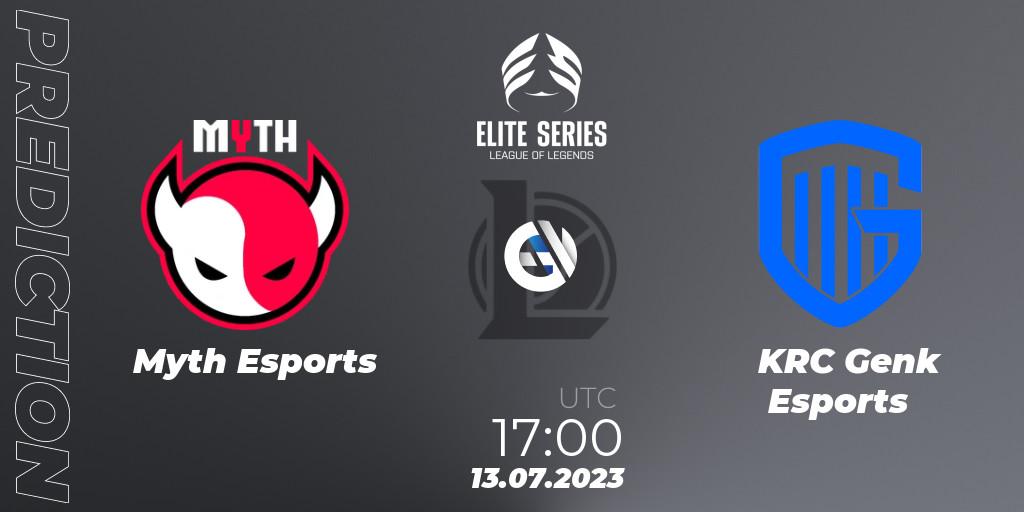 Myth Esports vs KRC Genk Esports: Match Prediction. 13.07.2023 at 17:00, LoL, Elite Series Summer 2023