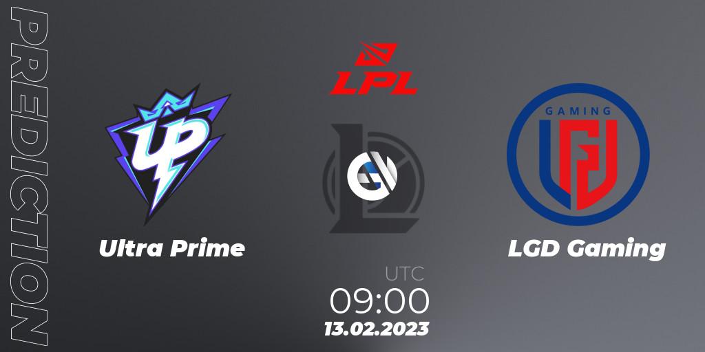 Ultra Prime vs LGD Gaming: Match Prediction. 13.02.23, LoL, LPL Spring 2023 - Group Stage