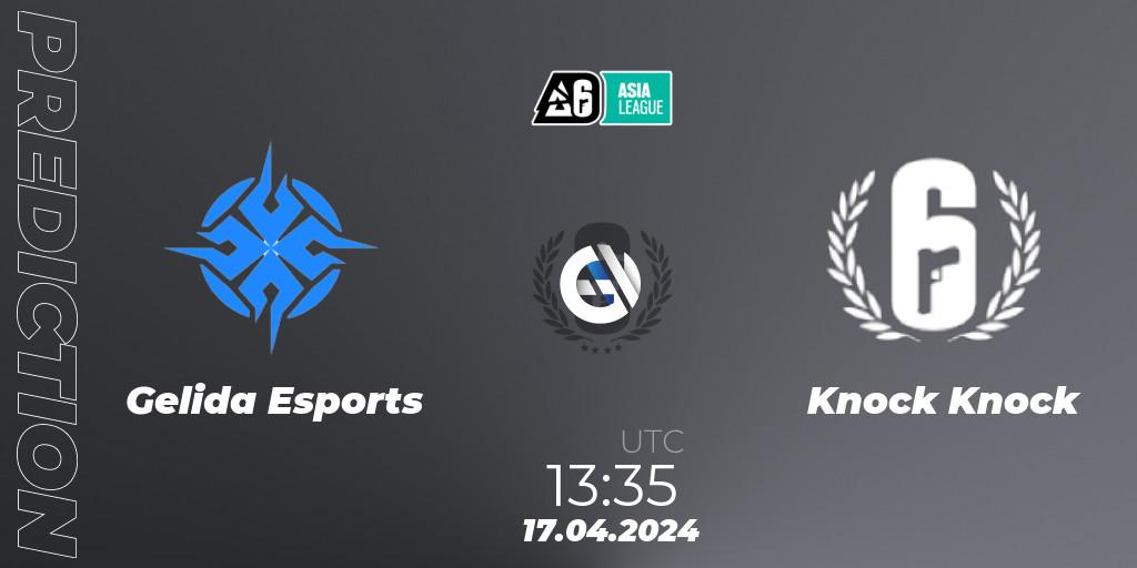 Gelida Esports vs Knock Knock: Match Prediction. 17.04.2024 at 13:35, Rainbow Six, Asia League 2024 - Stage 1