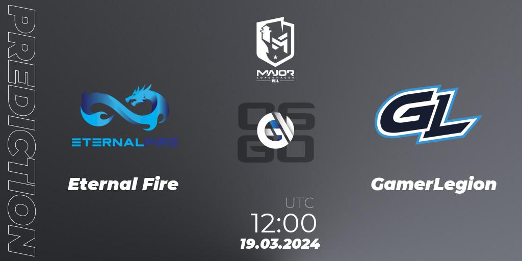 Eternal Fire vs GamerLegion: Match Prediction. 19.03.24, CS2 (CS:GO), PGL CS2 Major Copenhagen 2024 Challengers Stage