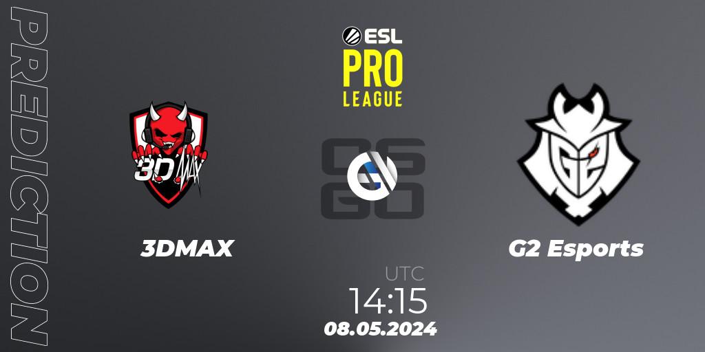 3DMAX vs G2 Esports: Match Prediction. 08.05.24, CS2 (CS:GO), ESL Pro League Season 19