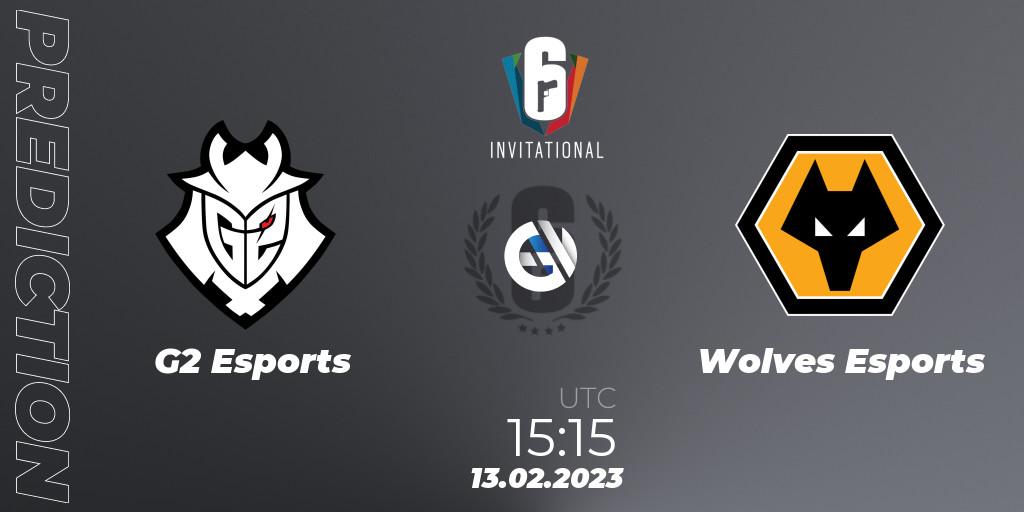 G2 Esports vs Wolves Esports: Match Prediction. 13.02.2023 at 15:15, Rainbow Six, Six Invitational 2023