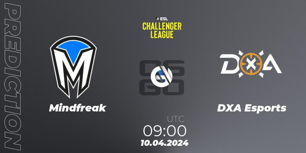 Mindfreak vs DXA Esports: Match Prediction. 10.04.24, CS2 (CS:GO), ESL Challenger League Season 47: Oceania