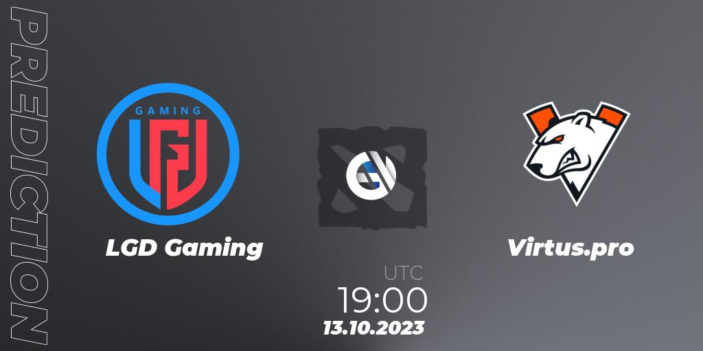 LGD Gaming vs Virtus.pro: Match Prediction. 13.10.23, Dota 2, The International 2023 - Group Stage