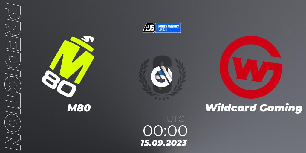 M80 vs Wildcard Gaming: Match Prediction. 15.09.2023 at 00:00, Rainbow Six, North America League 2023 - Stage 2