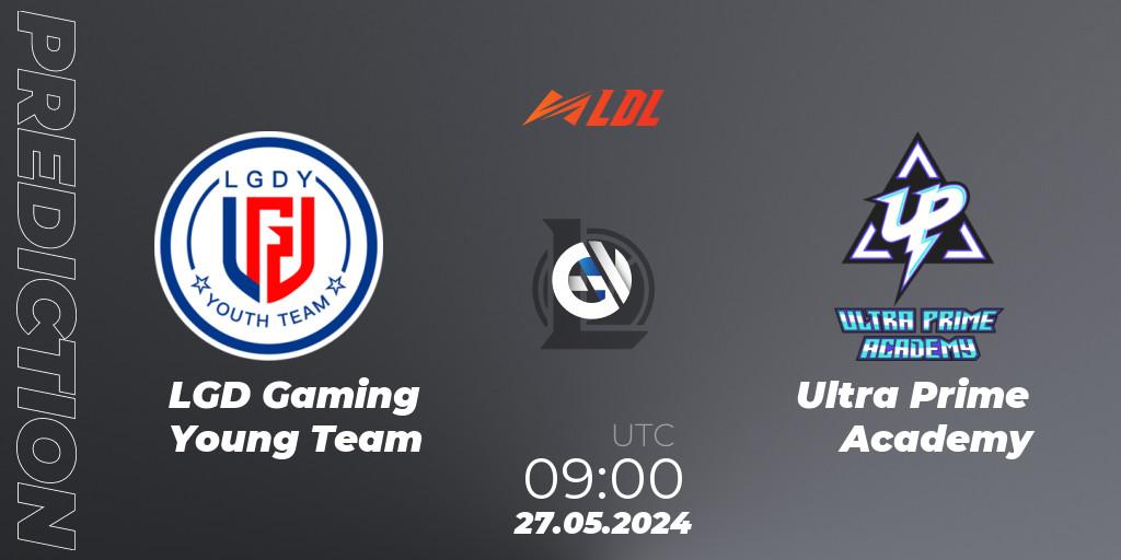 LGD Gaming Young Team vs Ultra Prime Academy: Match Prediction. 27.05.2024 at 09:00, LoL, LDL 2024 - Stage 3