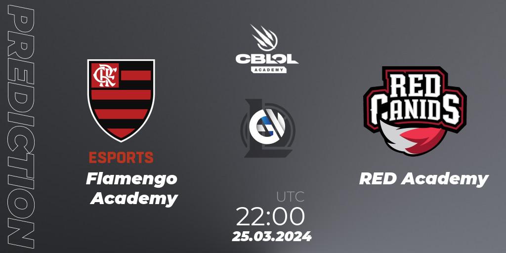 Flamengo Academy vs RED Academy: Match Prediction. 25.03.24, LoL, CBLOL Academy Split 1 2024