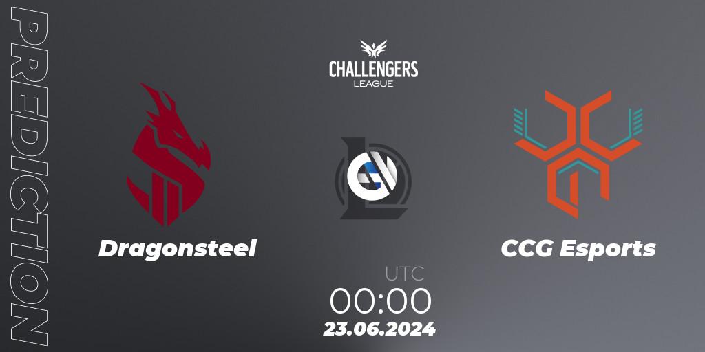 Dragonsteel vs CCG Esports: Match Prediction. 23.06.2024 at 00:00, LoL, NACL Summer 2024 - Group Stage