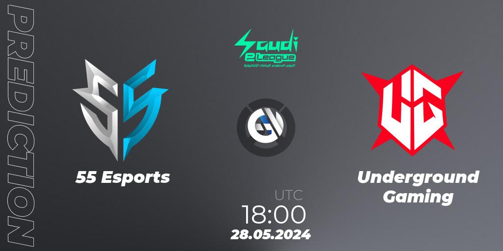 55 Esports vs Underground Gaming: Match Prediction. 28.05.2024 at 18:00, Overwatch, Saudi eLeague 2024 - Major 2 Phase 2