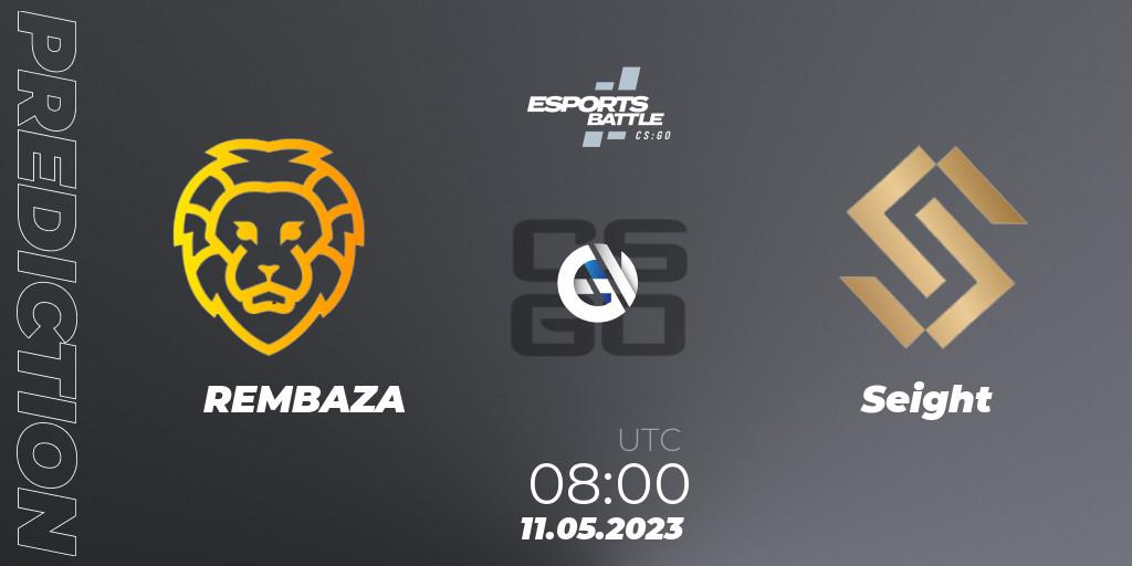 REMBAZA vs Seight: Match Prediction. 11.05.2023 at 08:00, Counter-Strike (CS2), ESportsBattle Season 18