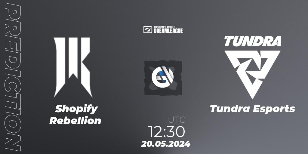 Shopify Rebellion vs Tundra Esports: Match Prediction. 20.05.2024 at 12:40, Dota 2, DreamLeague Season 23