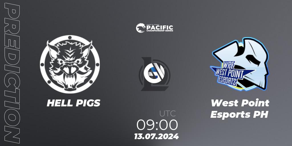 HELL PIGS vs West Point Esports PH: Match Prediction. 13.07.2024 at 09:00, LoL, PCS Summer 2024
