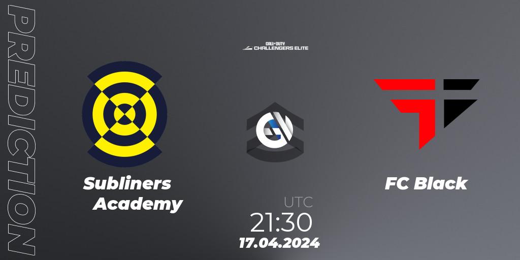 Subliners Academy vs FC Black: Match Prediction. 17.04.2024 at 21:30, Call of Duty, Call of Duty Challengers 2024 - Elite 2: NA