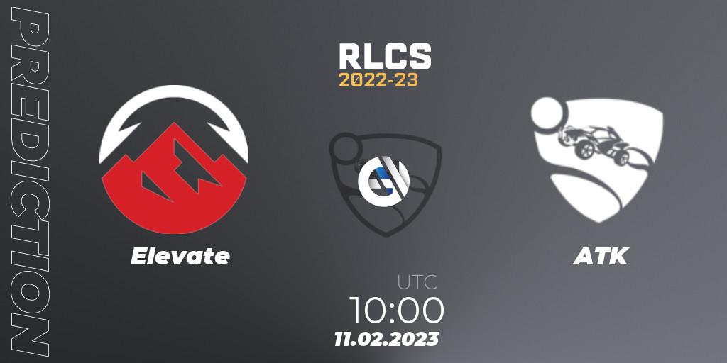 Elevate vs ATK: Match Prediction. 11.02.2023 at 10:00, Rocket League, RLCS 2022-23 - Winter: Asia-Pacific Regional 2 - Winter Cup