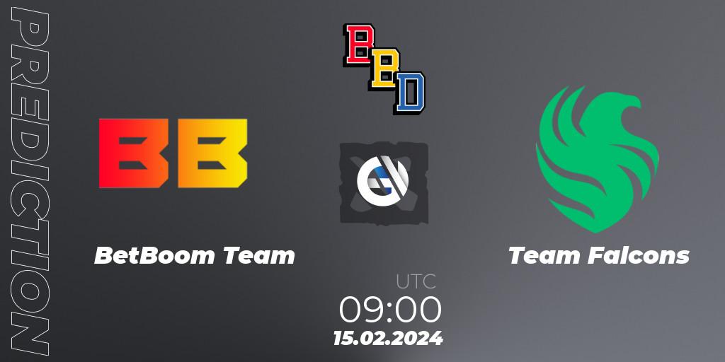 BetBoom Team vs Team Falcons: Match Prediction. 15.02.24, Dota 2, BetBoom Dacha Dubai 2024
