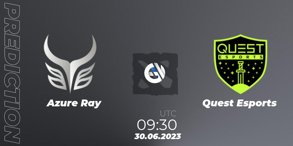 Azure Ray vs PSG Quest: Match Prediction. 30.06.2023 at 08:21, Dota 2, Bali Major 2023 - Group Stage