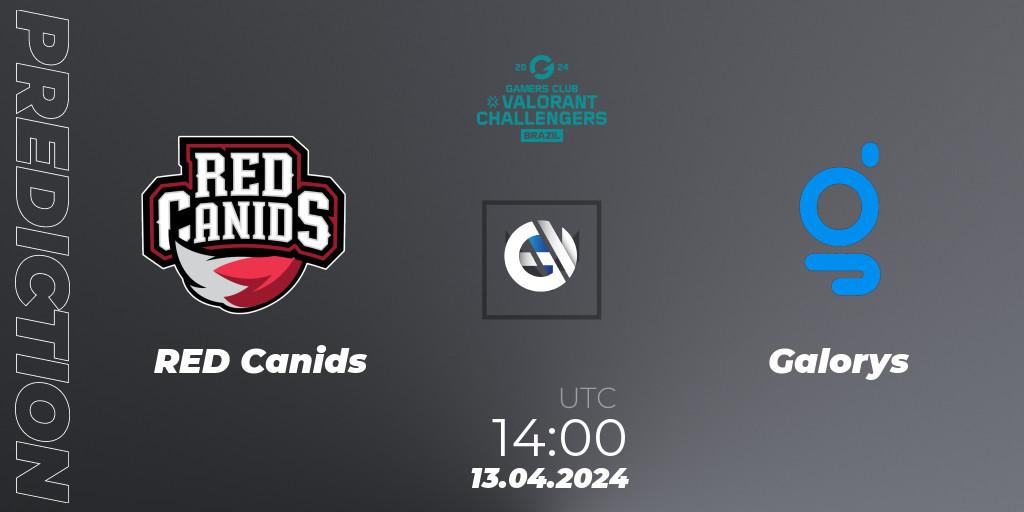 RED Canids vs Galorys: Match Prediction. 13.04.24, VALORANT, VALORANT Challengers Brazil 2024: Split 1