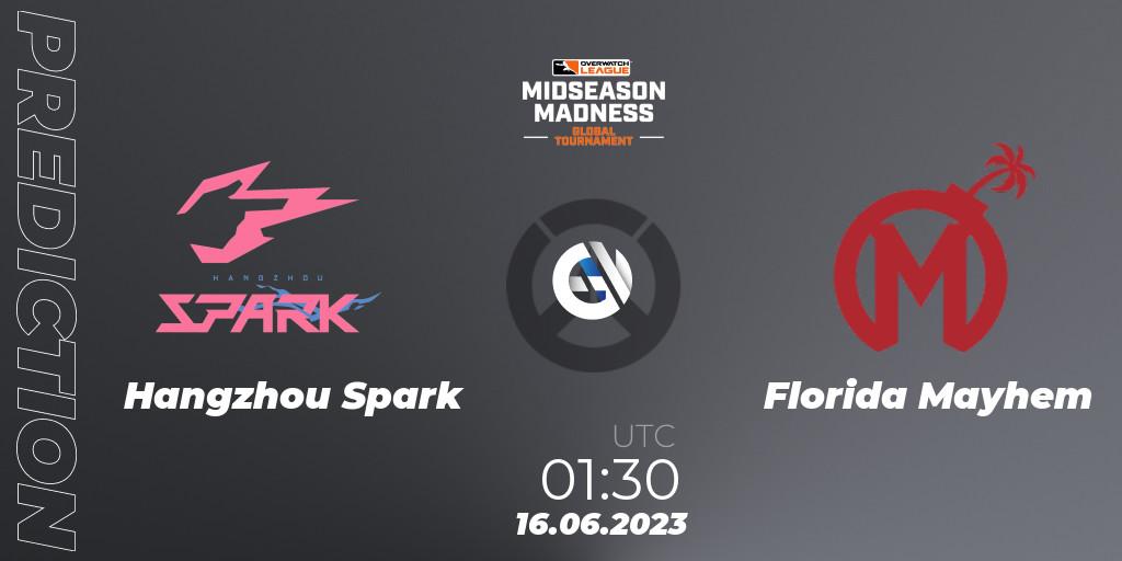 Hangzhou Spark vs Florida Mayhem: Match Prediction. 16.06.2023 at 01:30, Overwatch, Overwatch League 2023 - Midseason Madness