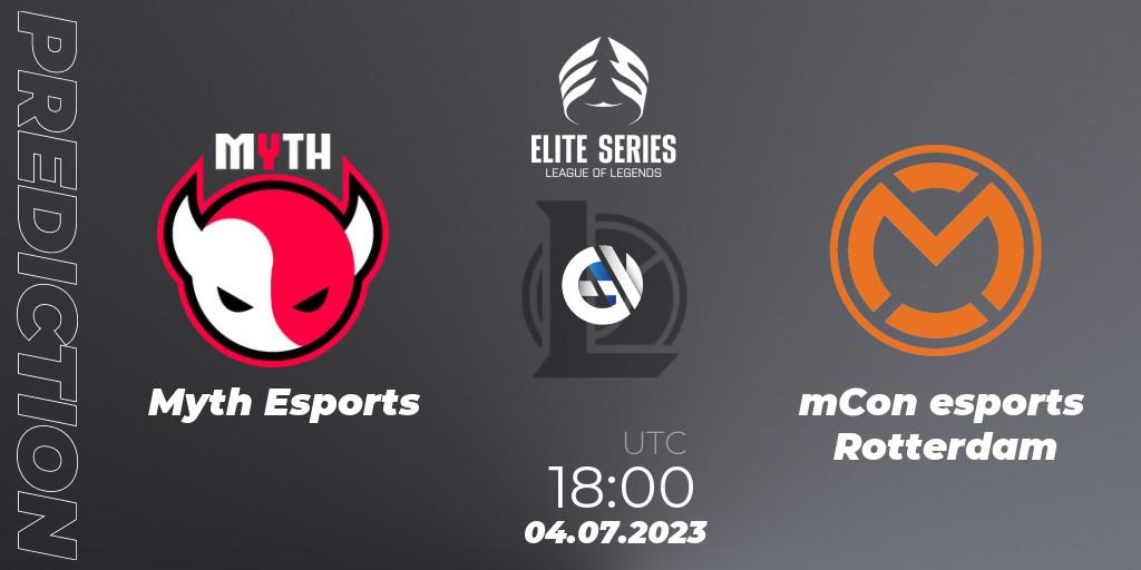Myth Esports vs mCon esports Rotterdam: Match Prediction. 04.07.23, LoL, Elite Series Summer 2023