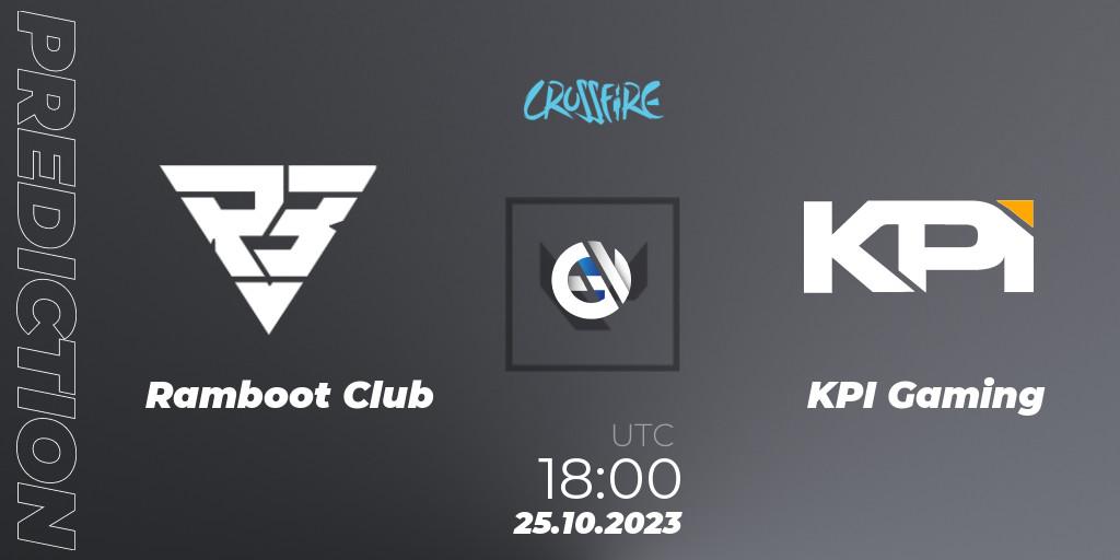 Ramboot Club vs KPI Gaming: Match Prediction. 25.10.2023 at 18:00, VALORANT, LVP - Crossfire Cup 2023: Contenders #2
