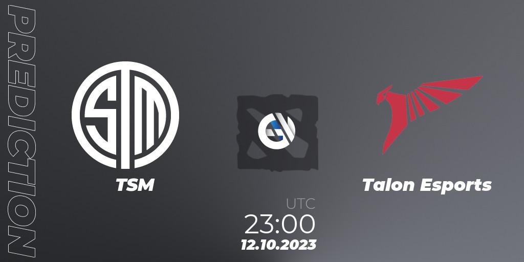 TSM vs Talon Esports: Match Prediction. 13.10.23, Dota 2, The International 2023 - Group Stage