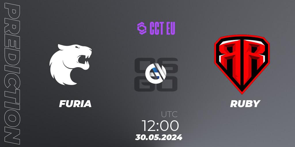 FURIA vs RUBY: Match Prediction. 30.05.2024 at 12:00, Counter-Strike (CS2), CCT Season 2 Europe Series 4