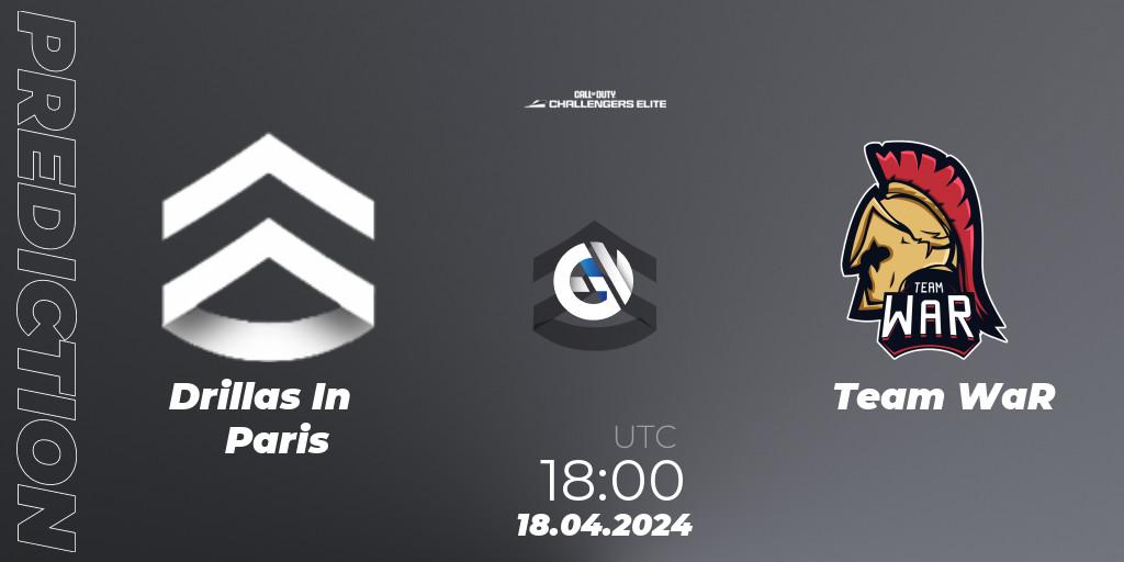 Drillas In Paris vs Team WaR: Match Prediction. 18.04.2024 at 18:00, Call of Duty, Call of Duty Challengers 2024 - Elite 2: EU