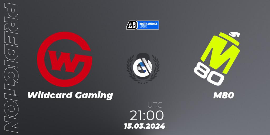 Wildcard Gaming vs M80: Match Prediction. 15.03.2024 at 21:00, Rainbow Six, North America League 2024 - Stage 1