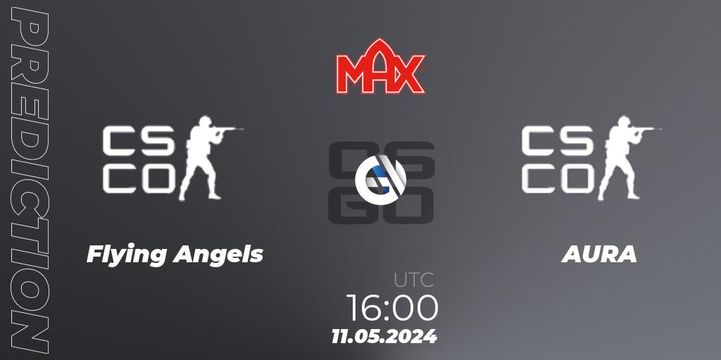 Flying Angels vs AURA: Match Prediction. 11.05.2024 at 16:00, Counter-Strike (CS2), MAX Skills Tournament