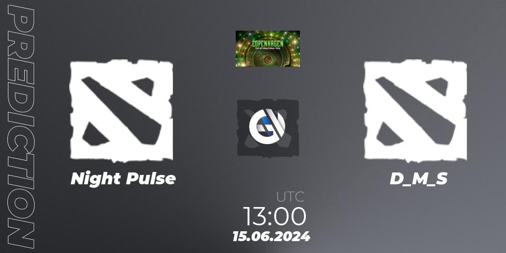 Night Pulse vs D_M_S: Match Prediction. 15.06.2024 at 12:30, Dota 2, The International 2024: Eastern Europe Closed Qualifier