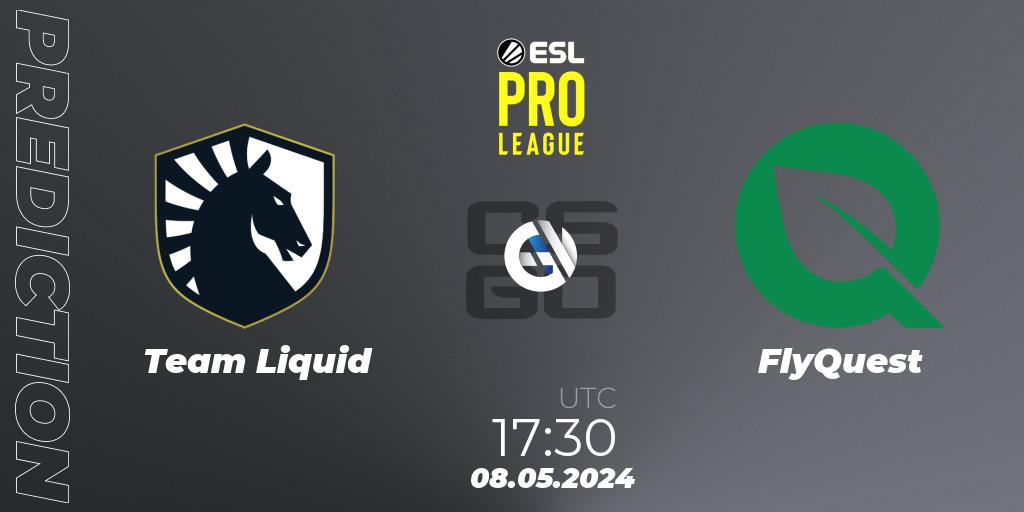 Team Liquid vs FlyQuest: Match Prediction. 08.05.2024 at 14:15, Counter-Strike (CS2), ESL Pro League Season 19