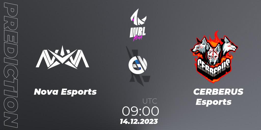 Nova Esports vs CERBERUS Esports: Match Prediction. 14.12.23, Wild Rift, WRL Asia 2023 - Season 2 - Regular Season