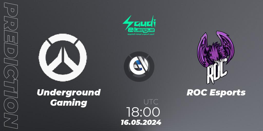 Underground Gaming vs ROC Esports: Match Prediction. 16.05.2024 at 19:00, Overwatch, Saudi eLeague 2024 - Major 2 Phase 1