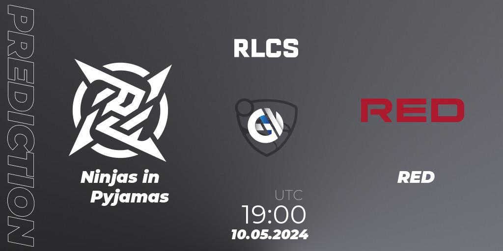 Ninjas in Pyjamas vs RED: Match Prediction. 10.05.2024 at 19:00, Rocket League, RLCS 2024 - Major 2: SAM Open Qualifier 5